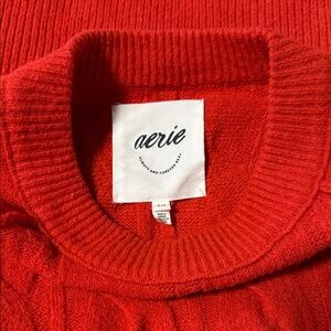 Aerie Vibrant Red sweater